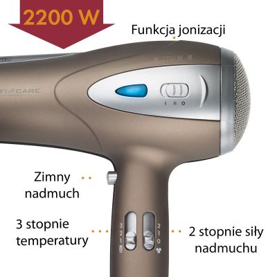 4. Suszarka do włosów PC-HTD 3113 PROFICARE brąz