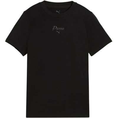 Koszulka dla dzieci Puma Ess Script Tee czarna 692542 01