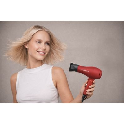 10. Suszarka do włosów Esperanza AURORA EBH003R (750W; kolor czerwony)
