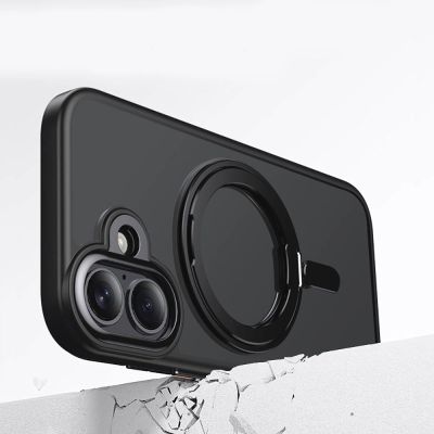 4. Etui Tech-Protect MagRing MagSafe na iPhone 17 - czarny mat