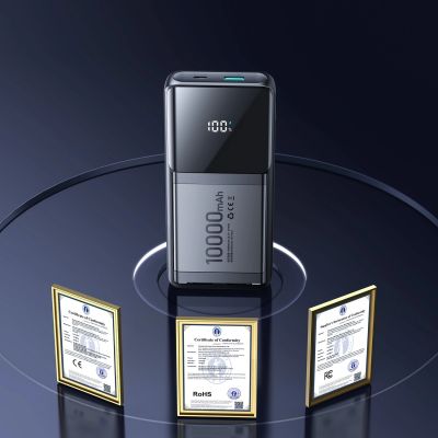 13. Powerbank Joyroom JR-PBF19 22.5W 10000mAh z dwoma wbudowanymi kablami - czarny