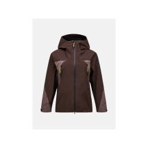 Kurtka damska PEAK PERFORMANCE W Ridge Hipe Ace 3L Shell Jacket kolor brązowy