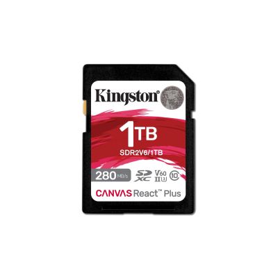 2. KINGSTON microSDXC Canvas 1TB React Plus UHS-II 280R/150W U3 V60 for Full HD/4K