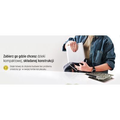 23. Podstawka pod laptopa, tablet Wozinsky WRS-CPY84SS aluminiowa + Gratis! podstawka do smartfona - srebrna