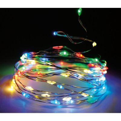 12. LAMPKI DRUCIKI GIRLANDA 120 LED MULTIKOLOR