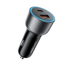 Ładowarka samochodowa Acefast B21 75 W USB-C + USB-A - czarna