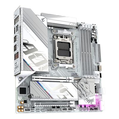 4. Gigabyte X870M AORUS ELITE WIFI7 ICE      (X870,AM5,ATX,DD