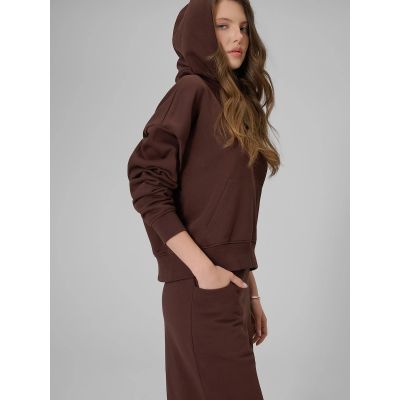 5. Bluza dresowa regular z kapturem damska 4F 4FRSS26TSWSF2926-80S