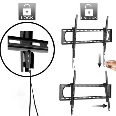 12. MACLEAN UCHWYT DO TV MAX VESA 600X400, 32-80", 45KG, REG. ODCHYLENIA +0°~-10° MC-413
