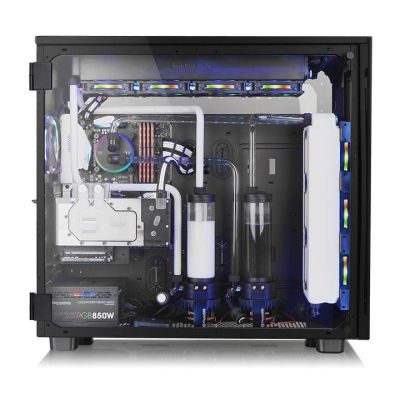 3. Obudowa Thermaltake View 91 RGB TG CA-1I9-00F1WN-00 (ATX, Extended ATX, Micro ATX, Mini ITX, XL-ATX; kolor czarny)