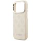 6. Etui Guess Peony Hot Stamp Script MagSafe na iPhone 17 Pro - beżowe