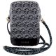 2. Torebka Guess Zip GCube Bottom Stripe na telefon - czarna