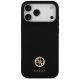 3. Etui Guess Silicone Logo Strass 4G MagSafe na iPhone 17 Pro Max - czarne