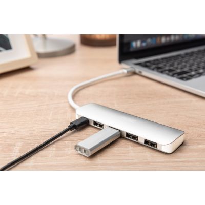 8. Digitus 4-portowy hub USB Type-C™ (USB 3.0) + PD