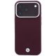 3. Etui BMW Sign Inclined Deboss Letters MagSafe na iPhone 17 Pro Max / 18 Pro Max - bordowe