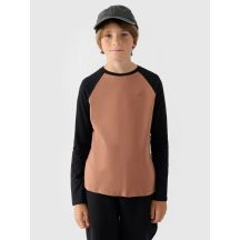 Longsleeve regular gładki chłopięcy 4F Junior 4FJWAW24TLONM293-65S