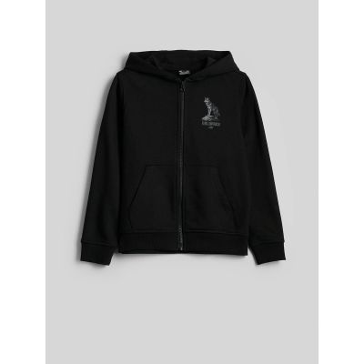 6. Bluza dresowa regular z kapturem chłopięca 4F 4FJKAW26TSWSM3153-20S