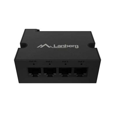 2. LANBERG SWITCH POE EXTENDER 1XIN 3XOUT 1GB ETHERNET DIN RAIL 90W