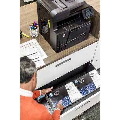 15. HP 80X svart LaserJet-tonerkassett med hög kapacitet, original kaseta z tonerem 1 szt. Oryginalny Czarny