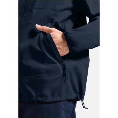 9. Kurtka przeciwdeszczowa męska Odlo ESSENTIAL 2.5L WATERPROOF Jacket hardshell granatowa