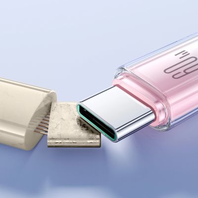 14. Kabel Joyroom S-A42 Crystal-Clear Series 60W USB-C - USB-C 1,2m - biały