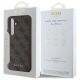 8. Guess GUHCS24FEG4GFBR S24 FE S721         brązowy/brown hardcase 4G Metal Gold Logo