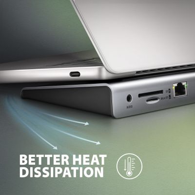 14. Axagon HMC-4KX3 stacja dokująca Przewodowa USB 3.2 Gen 1 (3.1 Gen 1) Type-C Szary
