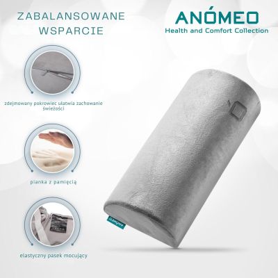 5. PODUSZKA POD PLECY DUŻY PÓŁWAŁEK ANOMEO