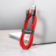 5. Kabel Baseus Cafule USB-A / USB-C QC 3.0 3A 1 m - czerwony
