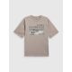 6. T-shirt loose z nadrukiem chłopięcy 4F 4FJRSS26TTSHM4279-25S