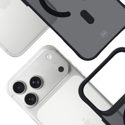 5. Etui 3mk Smoke MagCase na iPhone 17 Pro Max - czarne półprzezroczyste
