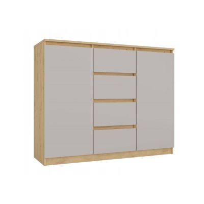 KOMODA 2 DRZWI 4 SZUFLADY ARTISAN/KASZMIR KOMPLET