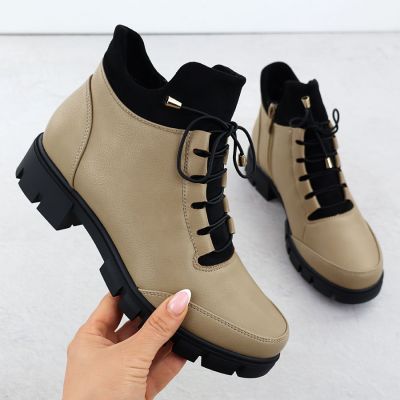 2. Botki damskie beżowe Jezzi RMR23123