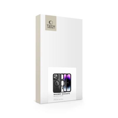 6. Etui Tech-Protect MagMat MagSafe na iPhone 15 Pro - przezroczysto-czarny