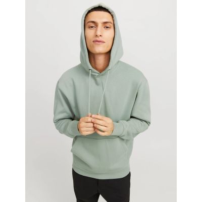 6. Jack&Jones męska bluza z kapturem JJESTAR BASIC SWEAT HOOD NOOS 12208157 ICEBERG GREEN