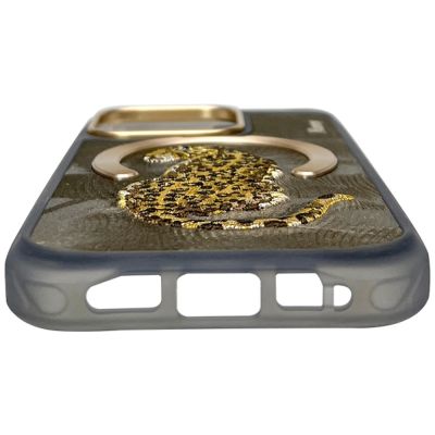 4. Etui Nimmy Magnetic Fantasy Animal MagSafe na iPhone 16 Pro Max - złote