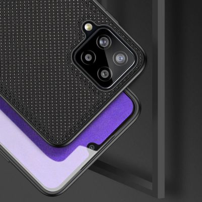 4. Dux Ducis Fino etui pokrowiec pokryty nylonowym materiałem Samsung Galaxy A22 4G czarny