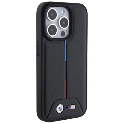 4. Etui BMW Quilted Tricolor na iPhone 15 Pro - czarne