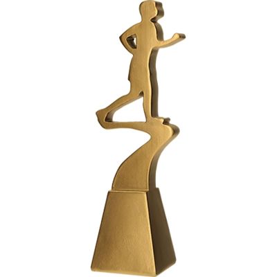 3. Figurka odlewana - Złota linia biegacz