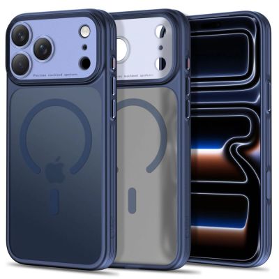 Etui Tech-Protect MagPrime MagSafe CC na iPhone 18 Pro Max / 17 Pro Max - granatowe matowe