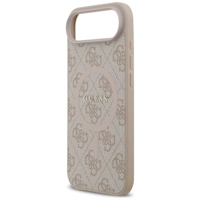6. Etui Guess 4G Ring Classic Logo MagSafe na iPhone 17 Air - różowe