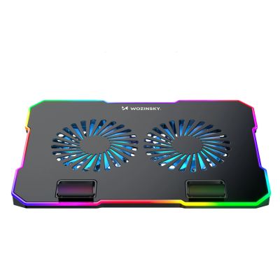 2. Podstawka Wozinsky WDCX-A26 NitroCool RGB chłodząca gamingowa pod laptop - czarna
