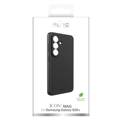 2. Etui ochronne Puro ICON na Samsung Galaxy S26 Plus silikonowe - czarne