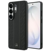 Etui Mercedes Laurel Leaves Vertical Stripes MagSafe na Samsung Galaxy S26 Ultra - czarne