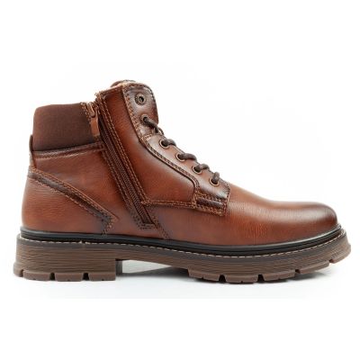 4. Wrangler Noah buty męskie sztyblety trzewiki eleganckie ocieplane brązowe