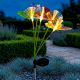 12. LAMPA SOLARNA TAŃCZĄCE NA WIETRZE MOTYLE 6 LED 72CM
