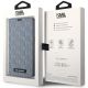 7. Etui Karl Lagerfeld Saffiano Monogram na iPhone 14 Pro - srebrne
