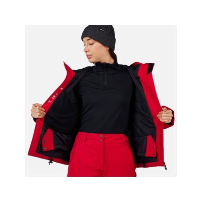 7. Kurtka narciarska damska ROSSIGNOL W ROCHRUN INSULATED JKT czerwona