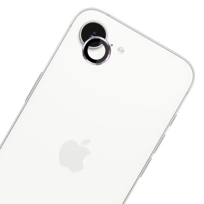 3. Szkło hartowane na obiektyw aparatu 3mk Lens Protection Pro do iPhone 16e  - fioletowe