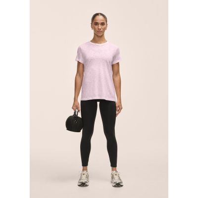 4. Koszulka damska CASALL Soft Texture Tee kolor różowy